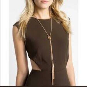 Kendra Scott Phara Lariat Long Necklace In Rose Gold